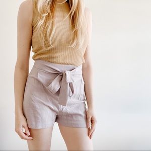 Revolve Rachel Pally - Lavender tie wrap shorts XS